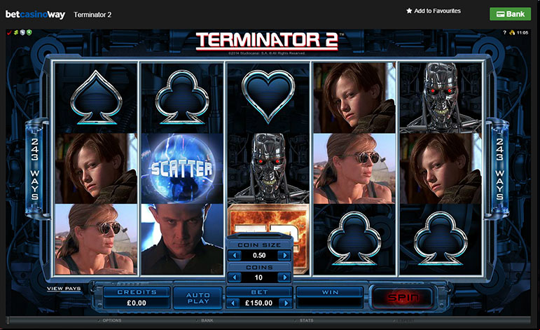 Betway Casino Terminator 2 Spins